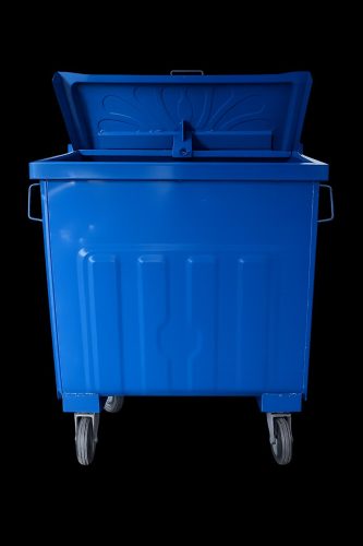 400 LT FIRIN BOYALI GALVANİZ ÇÖP KONTEYNER